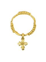 1994 Chanel Cross Charm Bangle Jewelry arcadeshops.com