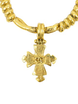 1994 Chanel Cross Charm Bangle Jewelry arcadeshops.com