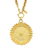 Chanel Crest Sun Medallion Necklace Jewelry arcadeshops.com