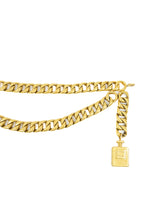 Chanel Goldtone Perfume Bottle Chain Belt Accessory arcadeshops.com