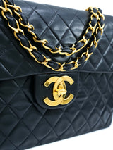 1990s Chanel Quilted Jumbo Half Flap Bag Accessory arcadeshops.com