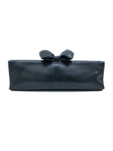 2011 Chanel Black Leather Bow Clutch Accessory arcadeshops.com