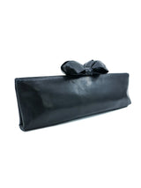 2011 Chanel Black Leather Bow Clutch Accessory arcadeshops.com