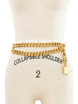 Chanel Goldtone Perfume Bottle Chain Belt Accessory arcadeshops.com