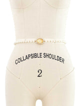 1995 Chanel Pearl Strand Belt Accessory arcadeshops.com