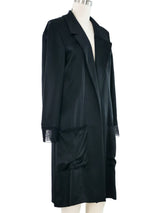 1999 Chanel Black Silk Jacket Jacket arcadeshops.com