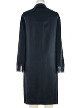 1999 Chanel Black Silk Jacket Jacket arcadeshops.com