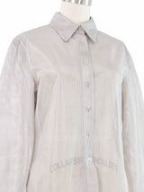 1999 Chanel Silver Mesh Jacket Jacket arcadeshops.com