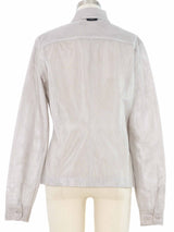 1999 Chanel Silver Mesh Jacket Jacket arcadeshops.com
