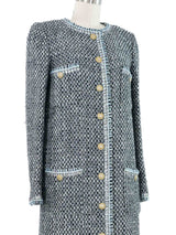 Chanel Metallic Tweed Longline Jacket Jacket arcadeshops.com