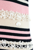 2000s Chanel Striped Knit Mini Dress Dress arcadeshops.com