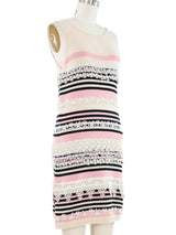 2000s Chanel Striped Knit Mini Dress Dress arcadeshops.com