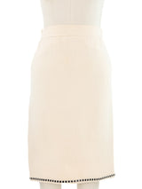 1980s Chanel Ribbon Trim Skirt Bottom arcadeshops.com