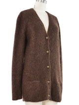 1998 Chanel Brown Mohair Cardigan Top arcadeshops.com