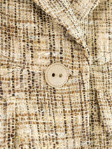 2003 Chanel Khaki Tweed Jacket Jacket arcadeshops.com