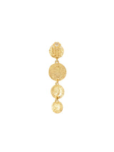Oscar de la Renta Goldtone Coin Earrings Jewelry arcadeshops.com