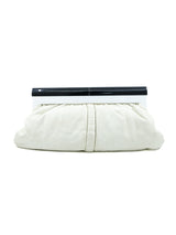 Chanel Ivory Leather Lucite Handle Clutch Accessory arcadeshops.com