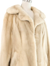 Ivory Mink Fur Coat Outerwear arcadeshops.com