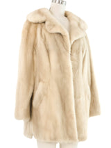 Ivory Mink Fur Coat Outerwear arcadeshops.com