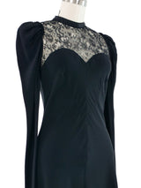 D&G Lace Trimmed Mini Dress Dress arcadeshops.com