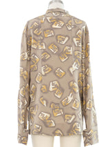 Fendi Watercolor Print Top Top arcadeshops.com