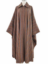 Christian Dior Striped Wool Cape Outerwear arcadeshops.com