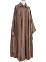 Christian Dior Striped Wool Cape Outerwear arcadeshops.com