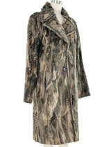 Louis Feraud Patchwork Fur Coat Outerwear arcadeshops.com