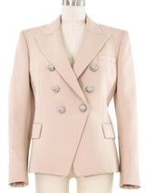 Balmain Blush Wool Blazer Jacket arcadeshops.com