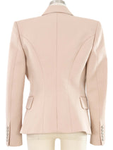 Balmain Blush Wool Blazer Jacket arcadeshops.com