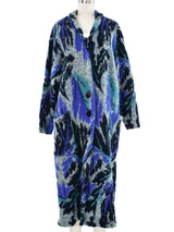 Graphic Mohair Blend Maxi Cardigan Outerwear arcadeshops.com