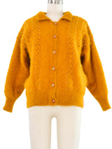 Embellished Marigold Angora Cardigan Jacket arcadeshops.com