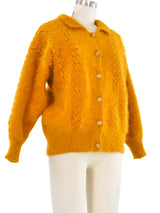 Embellished Marigold Angora Cardigan Jacket arcadeshops.com