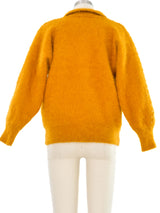 Embellished Marigold Angora Cardigan Jacket arcadeshops.com