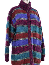 1980s Missoni Striped Knit Coat Outerwear arcadeshops.com