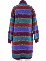 1980s Missoni Striped Knit Coat Outerwear arcadeshops.com