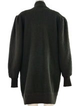 Bead and Fur Embellished Angora Cardigan Jacket arcadeshops.com