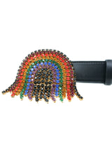 Crystal Rainbow Buckle Belt Accessory arcadeshops.com