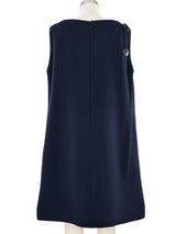 Pierre Cardin Vinyl Accent Mini Dress