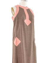 Pierre Cardin Geometric Colorblock Dress