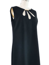 Pierre Cardin Cutout Neckline Dress