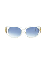 Emmanuelle Khanh Clear Crystal and Chain Sunglasses Accessory arcadeshops.com
