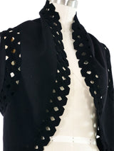 Alaia Eyelet Knit Vest Top arcadeshops.com
