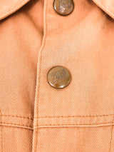 Junior Gaultier Fishnet Back Cropped Denim Jacket Jacket arcadeshops.com