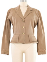 Alaia Taupe Blazer Jacket arcadeshops.com
