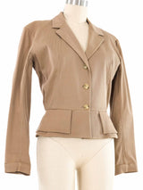 Alaia Taupe Blazer Jacket arcadeshops.com