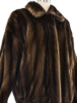 Anne Klein Mink Fur Bomber Jacket Outerwear arcadeshops.com