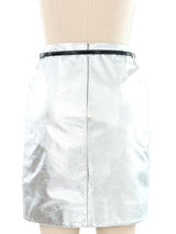 Gucci Metallic Leather Skirt Bottom arcadeshops.com