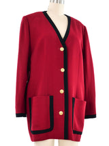 Celine Oxblood Blazer Jacket arcadeshops.com