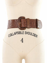 Donna Karan Ostrich Belt Accessory arcadeshops.com